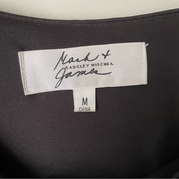 Badgley Mischka Mark & James NWOT Asymmetric Black Sequin Cocktail Dress Medium - Picture 5 of 6